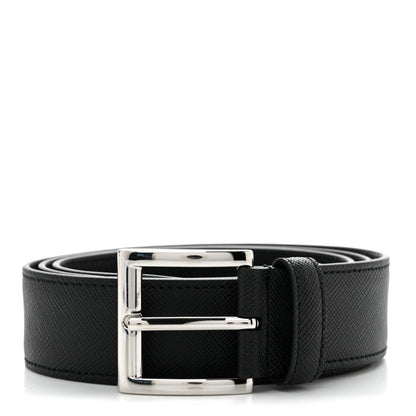 Prada Saffiano Belt 85 34 Black 1 of 5