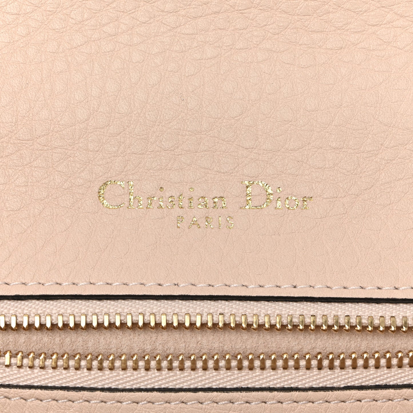 Grained Calfskin Small Diorama Flap Bag Nude