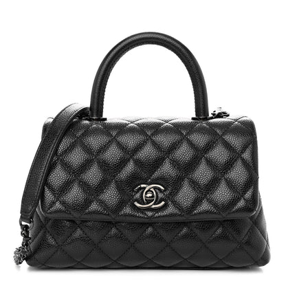 Chanel Caviar Quilted Mini Coco Handle Flap So Black 1 of 9
