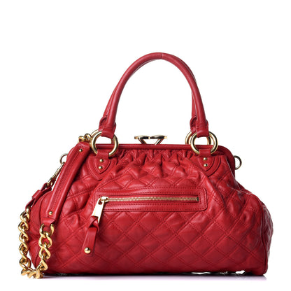 Marc Jacobs Lambskin Quilted Stam Red 1 of 9