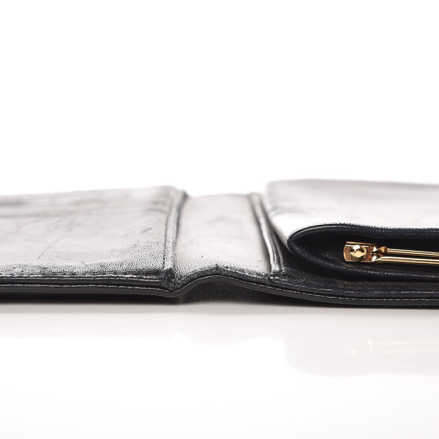 Caviar Timeless CC French Wallet Black