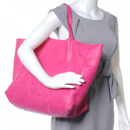 Celine Leather Horizontal Cabas Fuschia 2 of 8