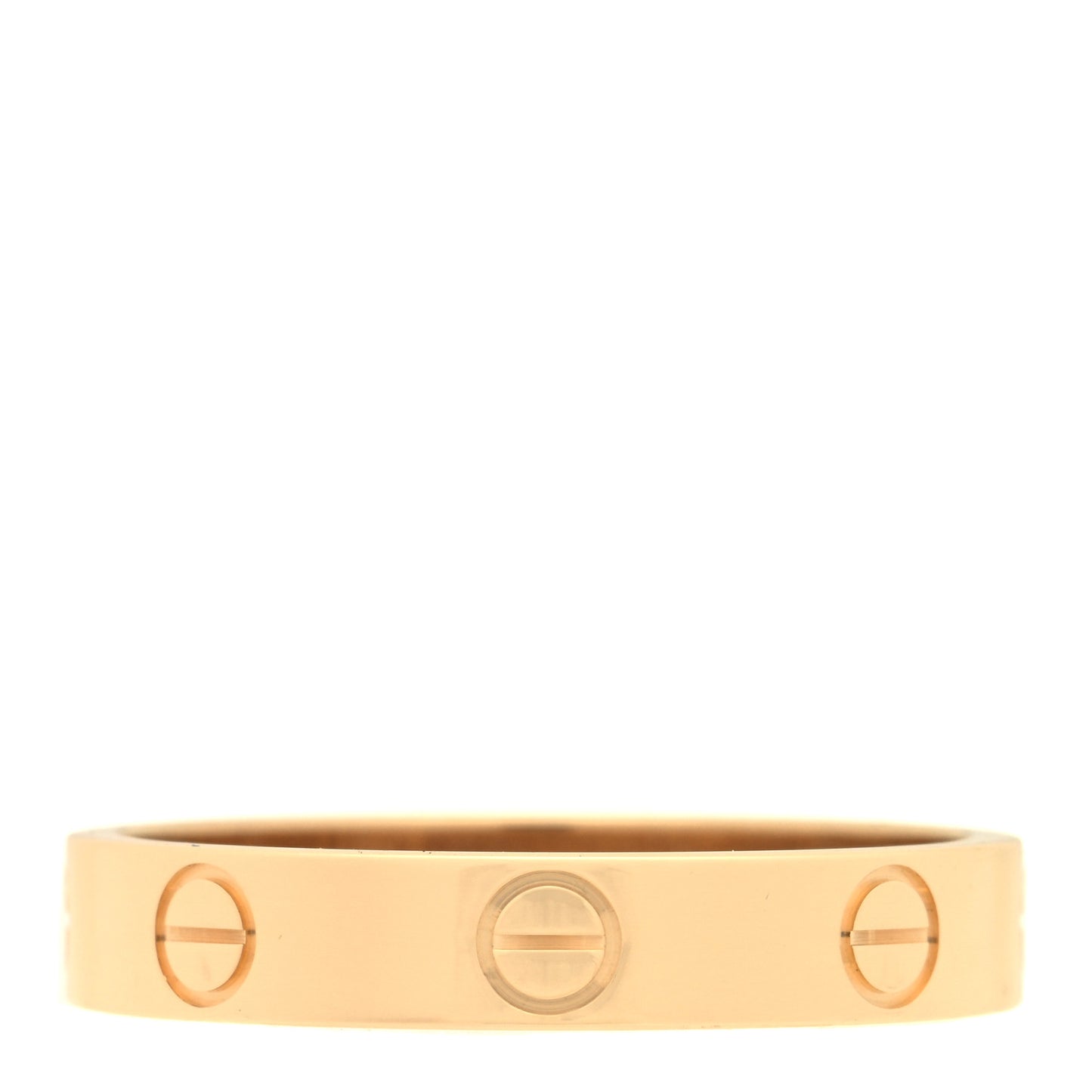 18K Yellow Gold 3.5mm LOVE Wedding Band Ring 55 7.25
