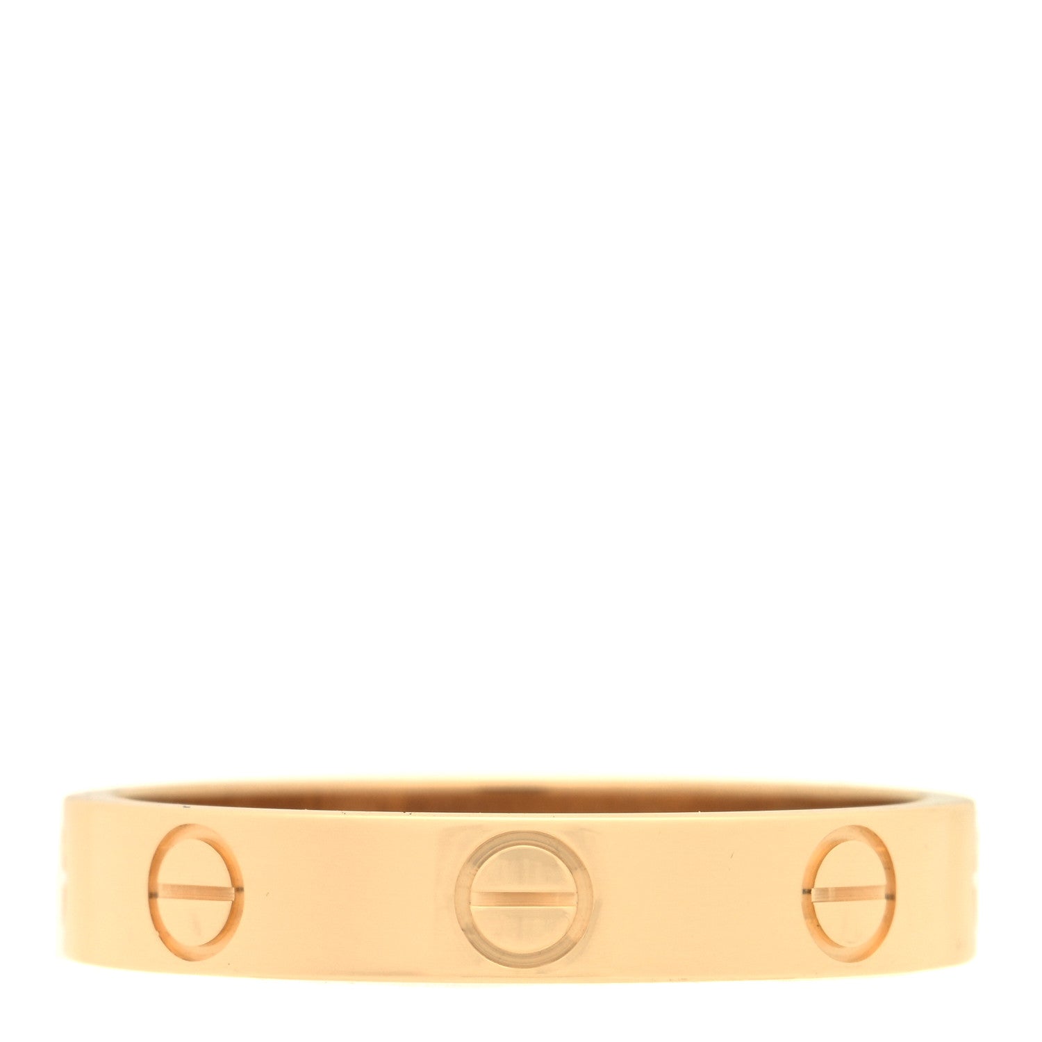 Cartier 18K Yellow Gold 3.5mm LOVE Wedding Band Ring 55 7.25 1 of 6