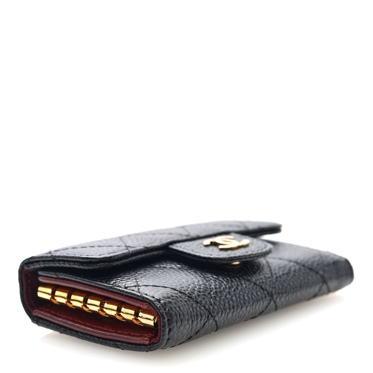 Chanel Caviar Quilted 6 Key Holder Black 4 of 8