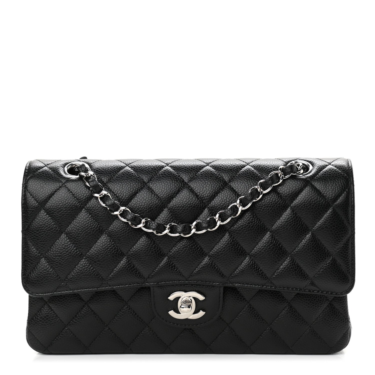 Chanel Caviar Quilted Medium Double Flap Black 1 of 10