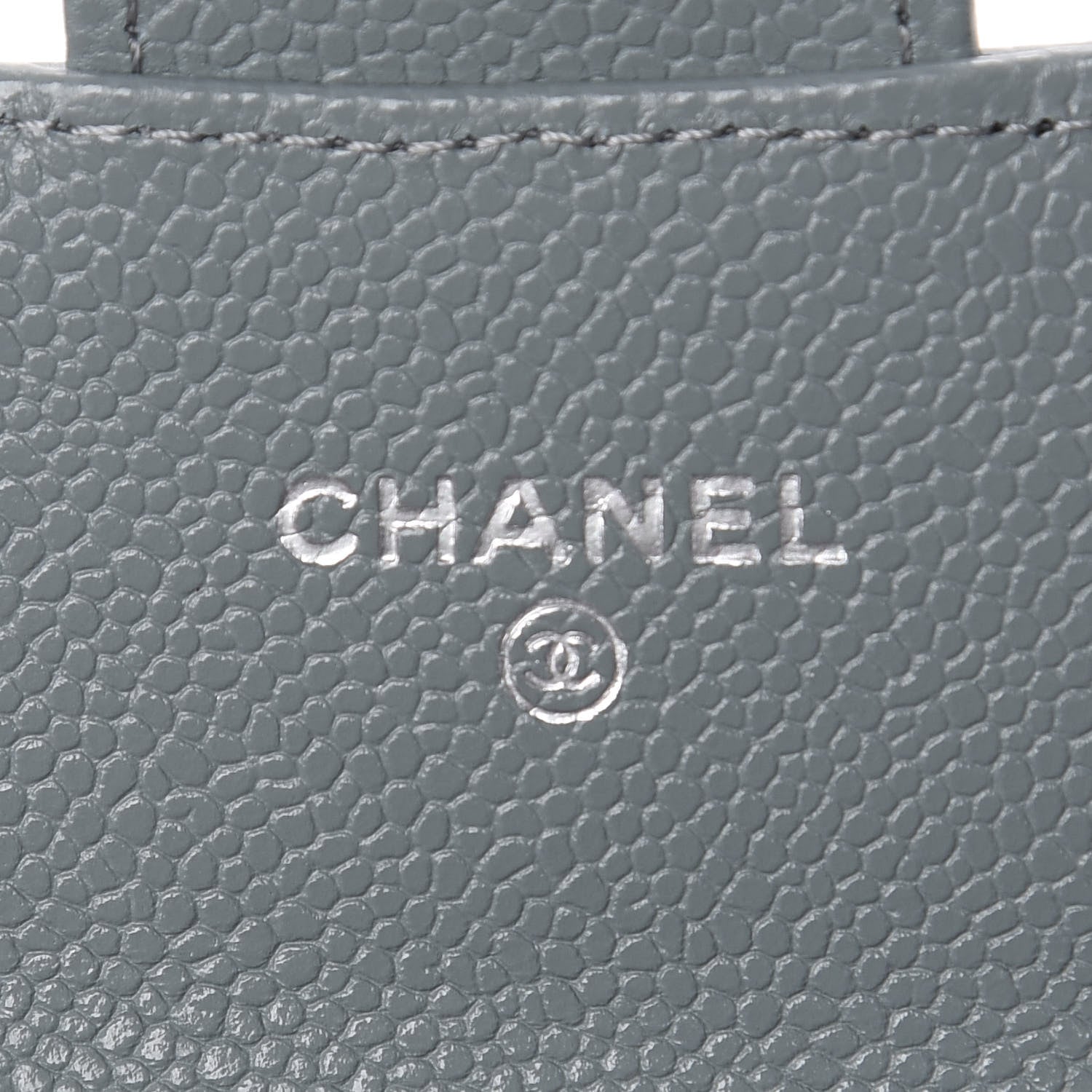 Chanel Caviar Quilted Flap Card Holder Wallet Blue 5 of 7
