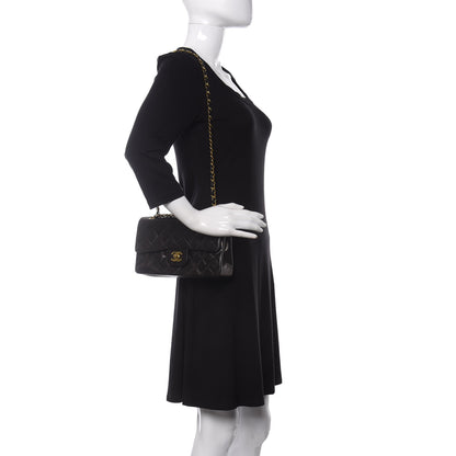 Chanel Lambskin Quilted Small Double Flap Black 2 of 15