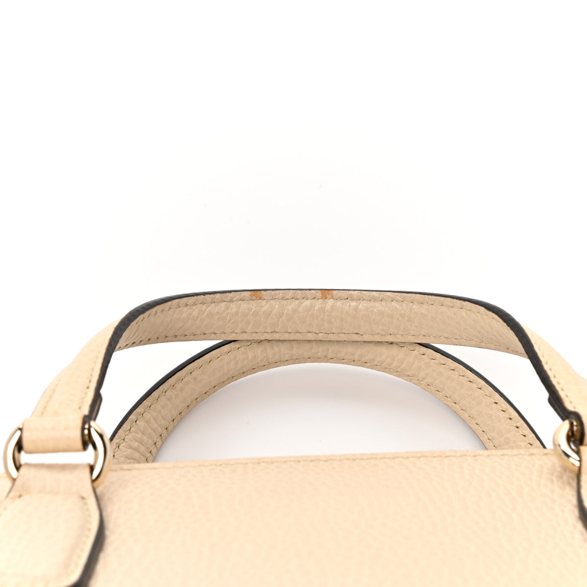 Gucci Dollar Calfskin Medium Soho Top Handle Satchel Ivoire 14 of 15