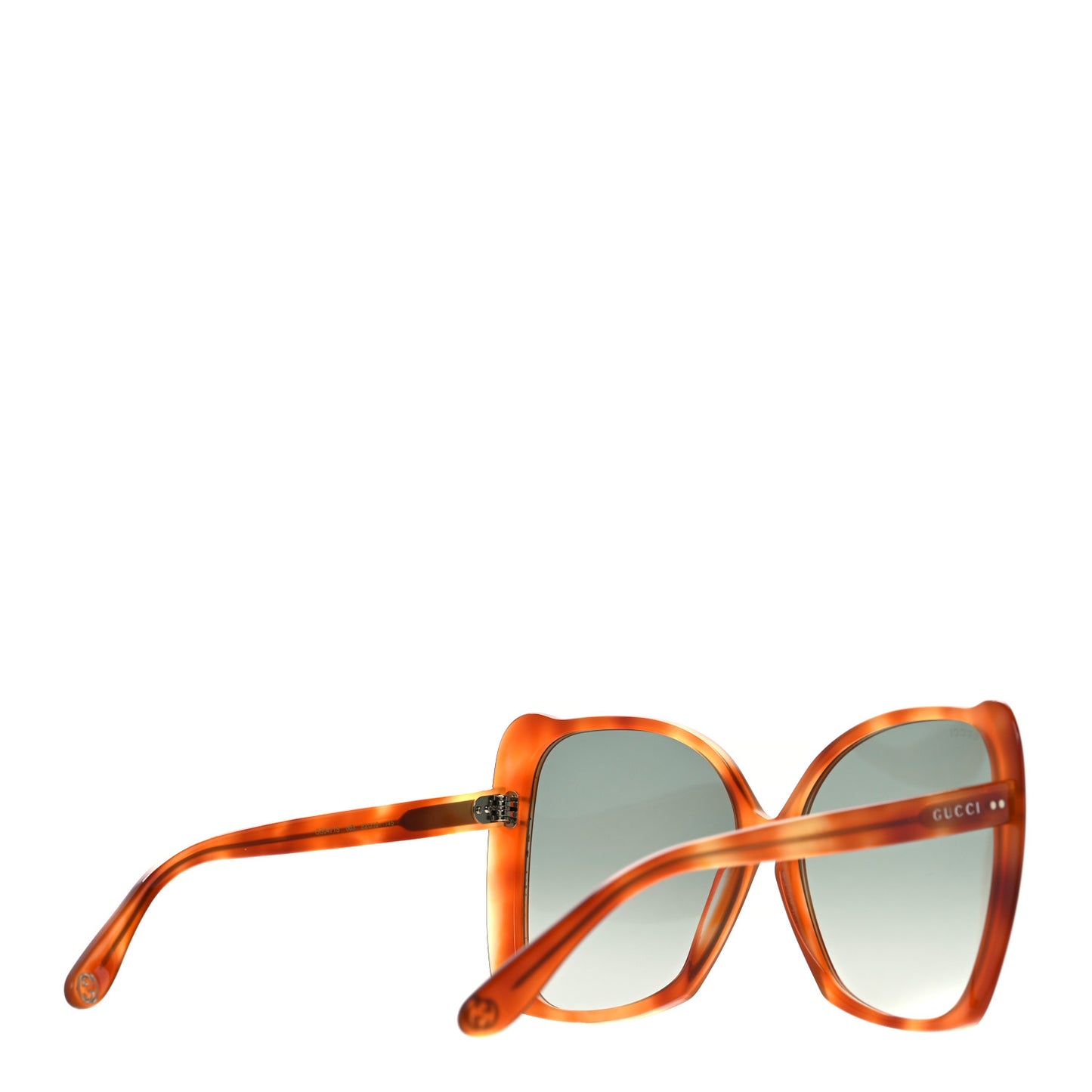 Acetate Oversize Square Frame GG0471S Sunglasses Havana Green