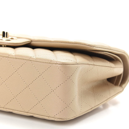 Chanel Iridescent Caviar Quilted Medium Double Flap Dark Beige 8 of 8