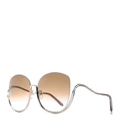 Chloe Oversized Round Milla Sunglasses CE125S Gold 1 of 7