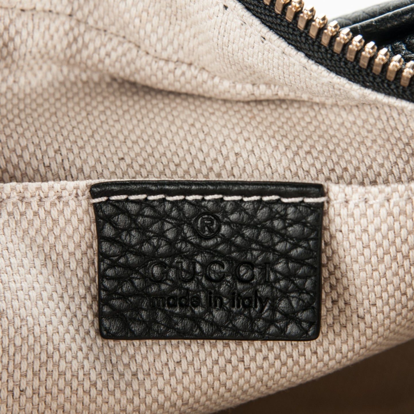 Pebbled Calfskin Small Soho Disco Bag Black