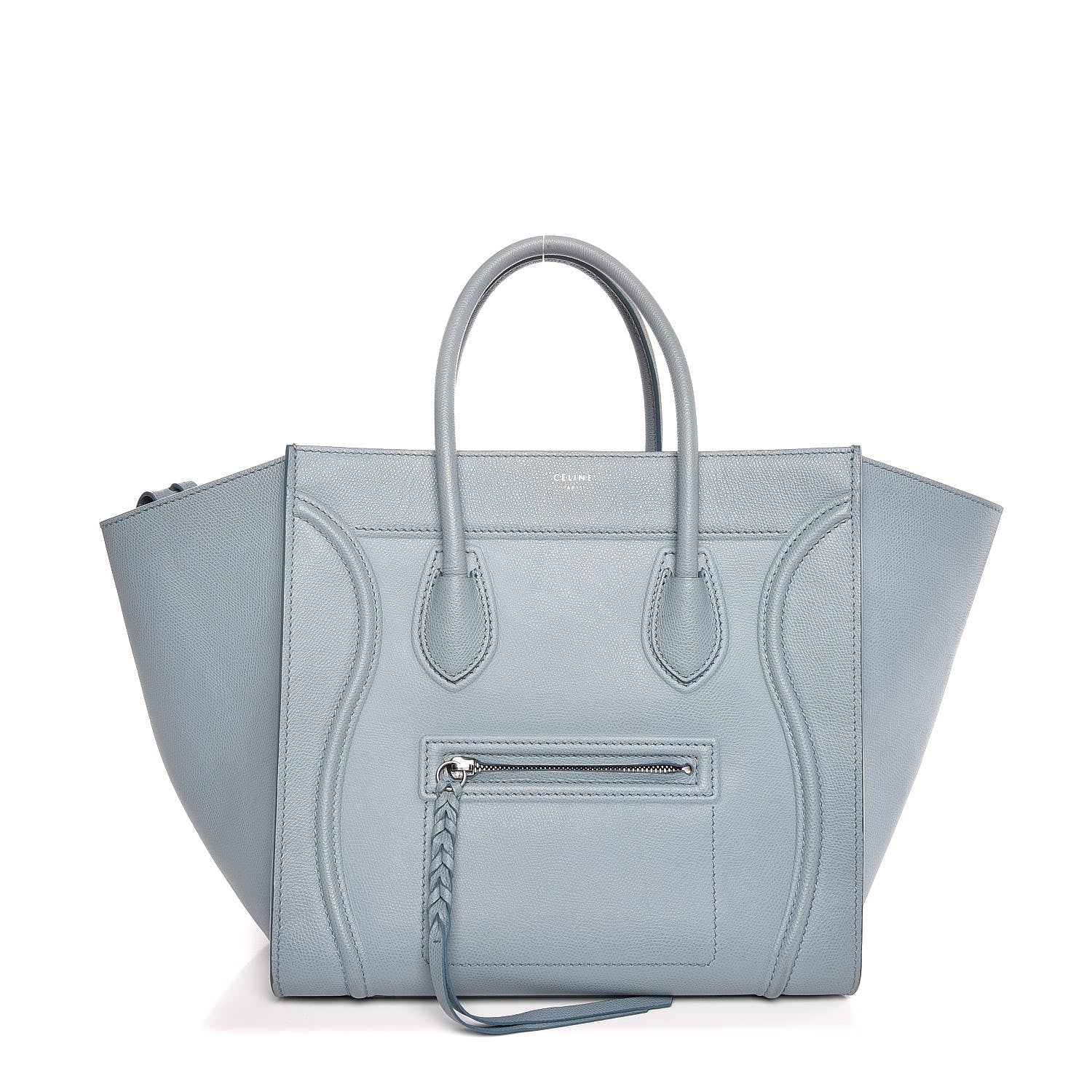 Celine Grained Calfskin Medium Phantom Luggage Sky Blue 1 of 8