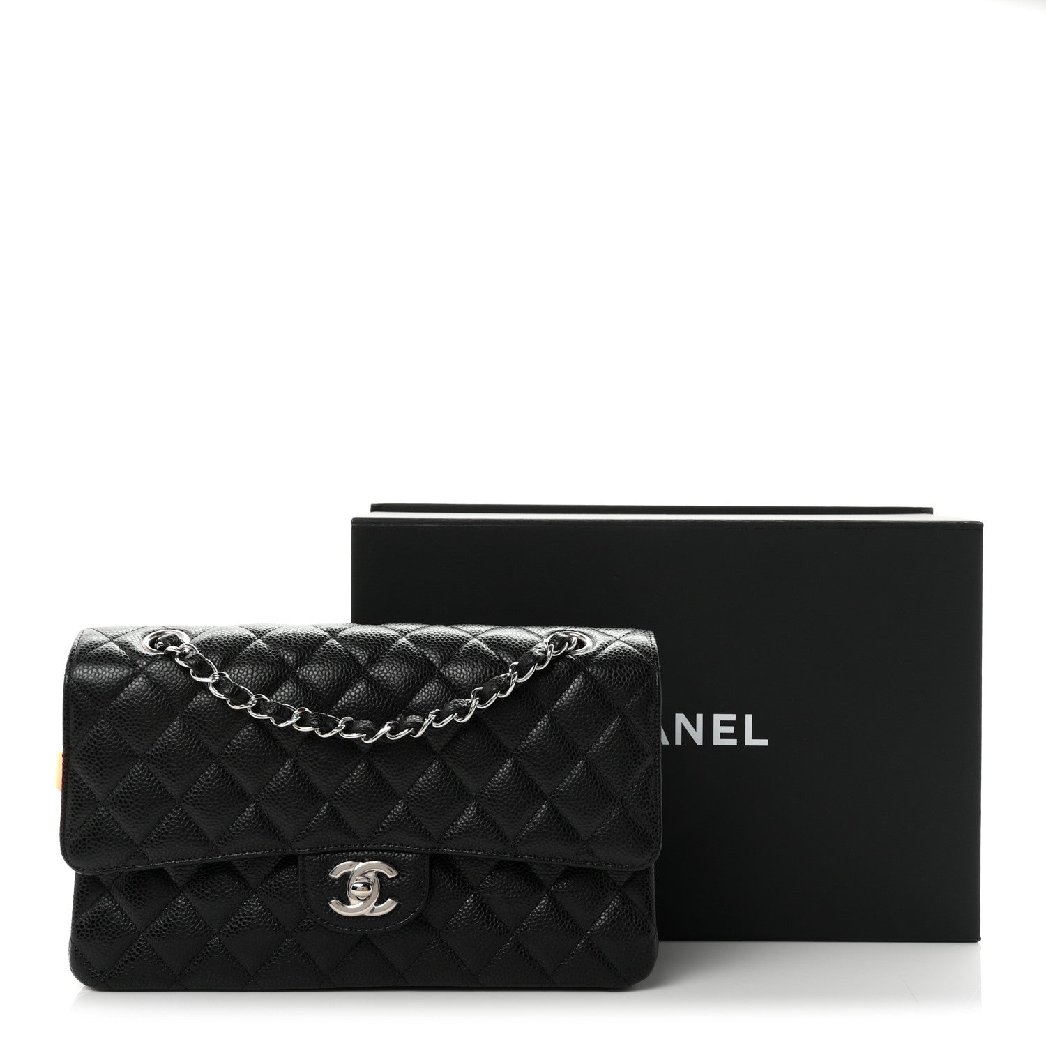 Chanel Caviar Quilted Medium Double Flap Black 11 of 11