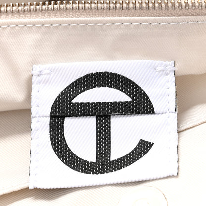 Telfar Metallic Vegan Leather Large Shopping Bag Silver 6 of 10
