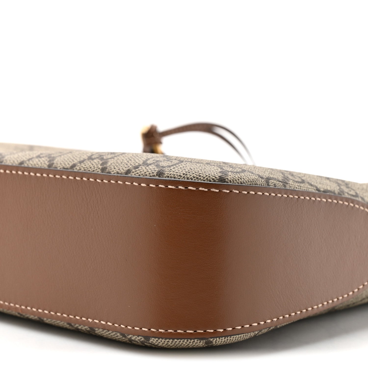 Gucci GG Supreme Monogram Medium Padlock Shoulder Bag Beige Ebony Brown Sugar 9 of 10