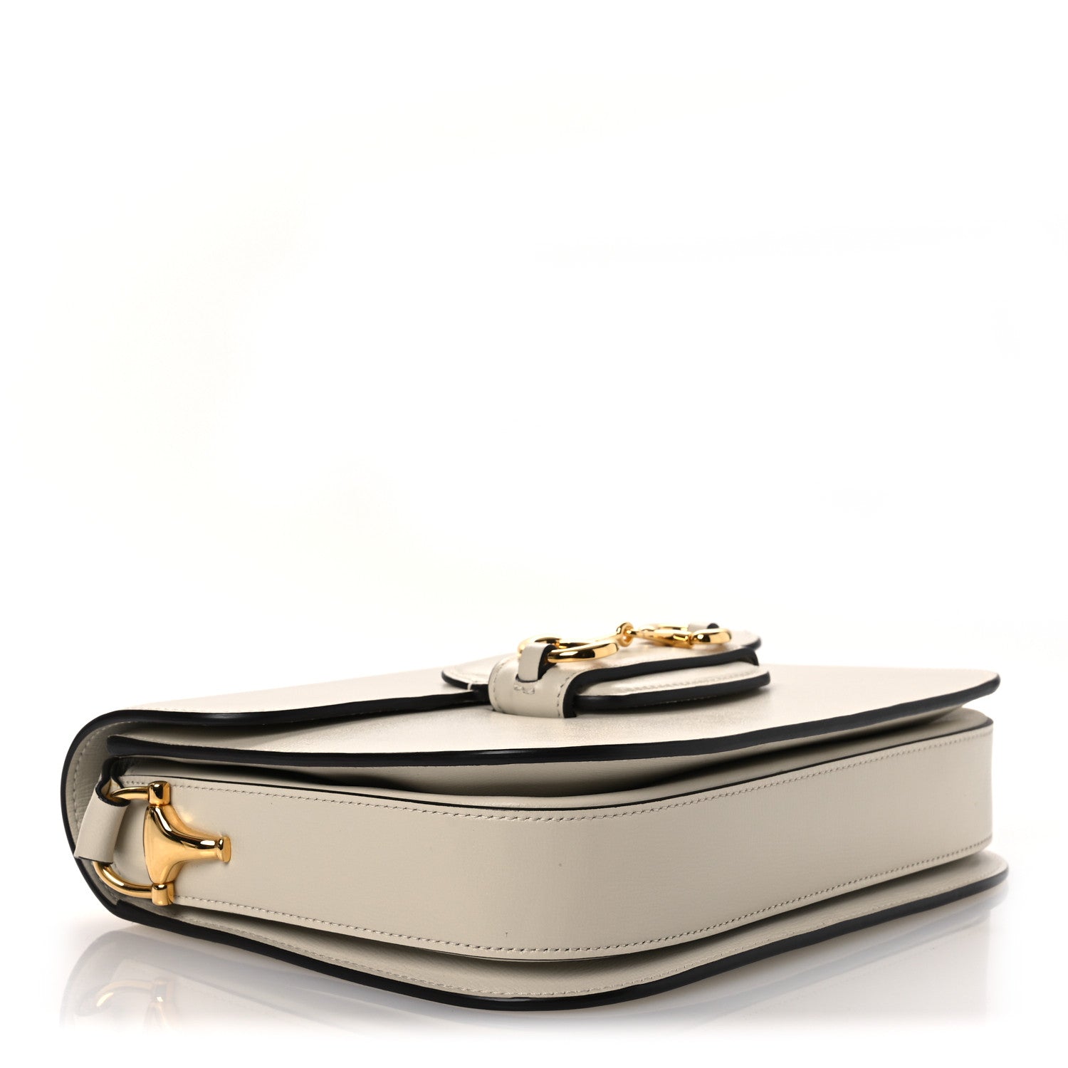 Gucci Azalea Calfskin Horsebit 1955 Shoulder Bag Mystic White 4 of 12