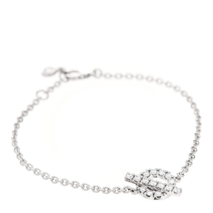 Hermes 18K White Gold Diamond Finesse Bracelet SH 1 of 5