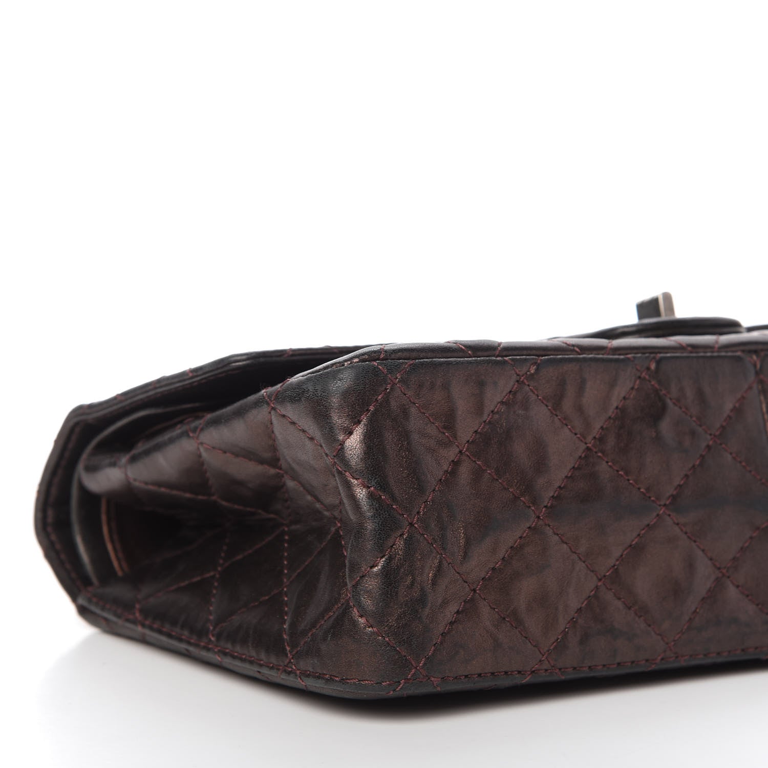 Chanel Metallic Aged Calfskin Quilted 2.55 Reissue 226 Flap Dark Copper 6 of 12