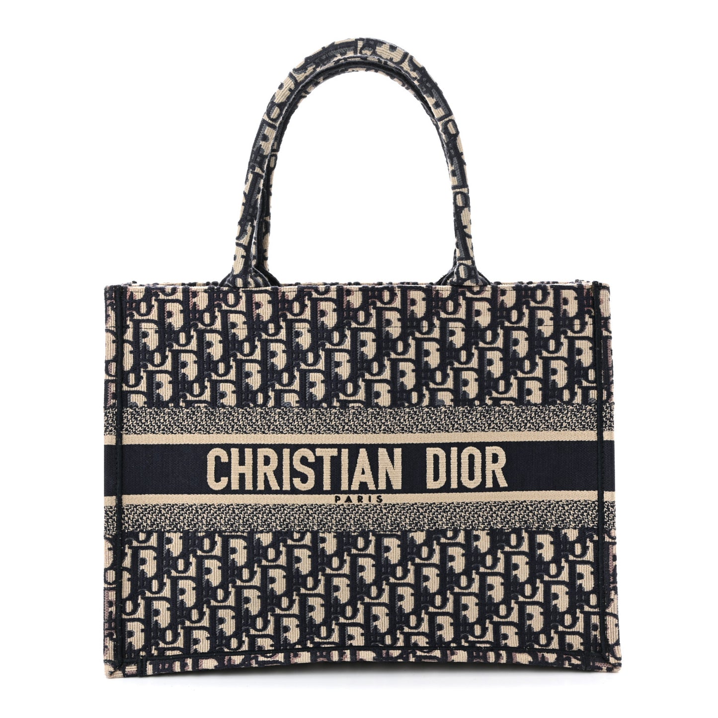 Oblique Medium Book Tote Blue Multicolor
