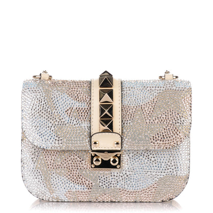 Valentino Garavani Nappa Crystal Small Glam Lock Rockstud Flap Multicolor 1 of 8