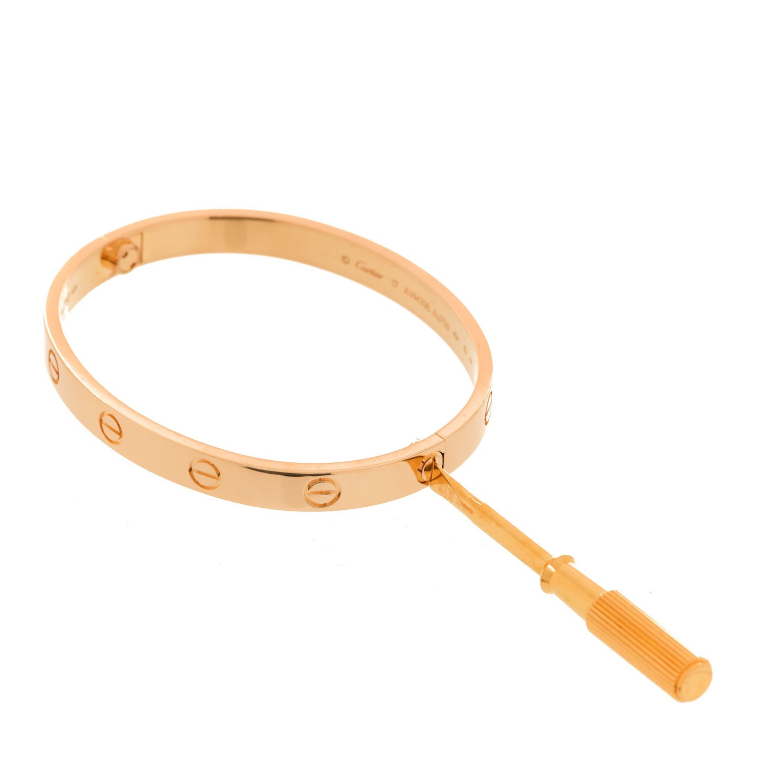 Cartier 18K Yellow Gold LOVE Bracelet 17 4 of 7