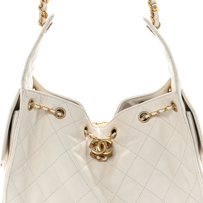 Chanel Caviar Quilted Small Chanel 25 Handbag White 8 of 10