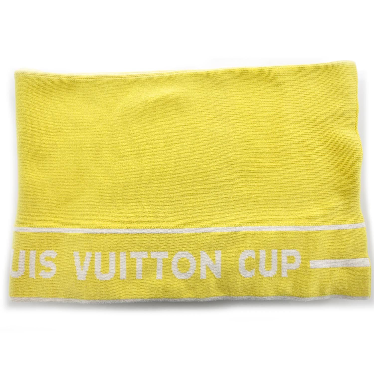 Louis Vuitton Cotton Cashmere Cup Scarf Yellow 1 of 4