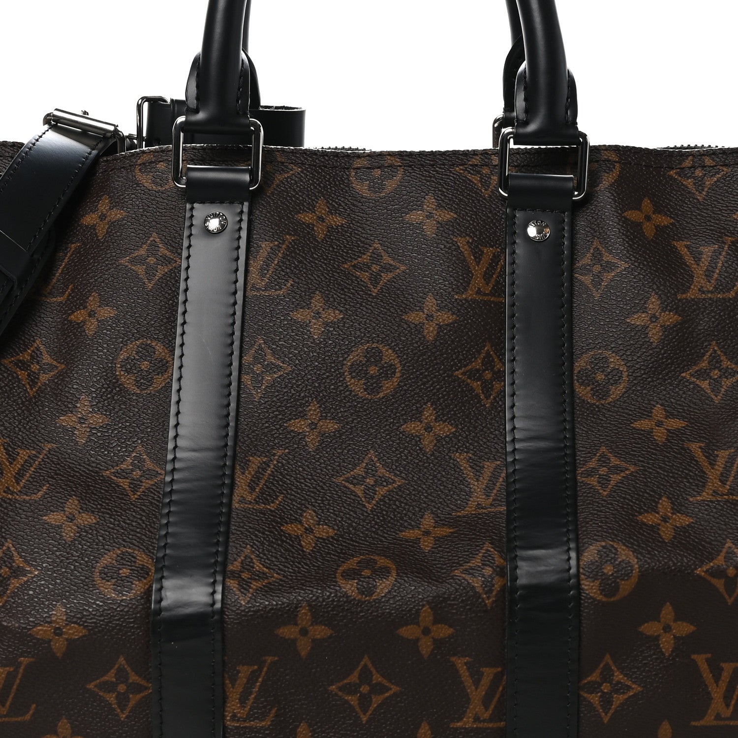 Louis Vuitton Monogram Macassar Keepall Bandouliere 45 6 of 10
