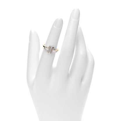 Tiffany 18K Rose Gold Mother of Pearl T Wire Ring 49 5 2 of 5