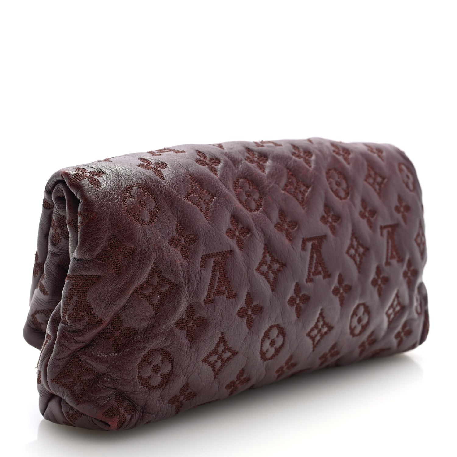 Louis Vuitton Calfskin Monogram Altair Clutch Bordeaux 3 of 6