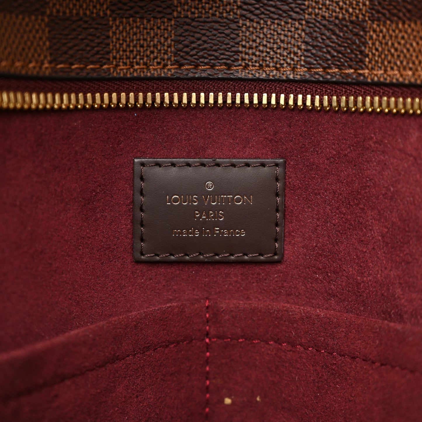 Damier Ebene Taurillon Jersey Bordeaux