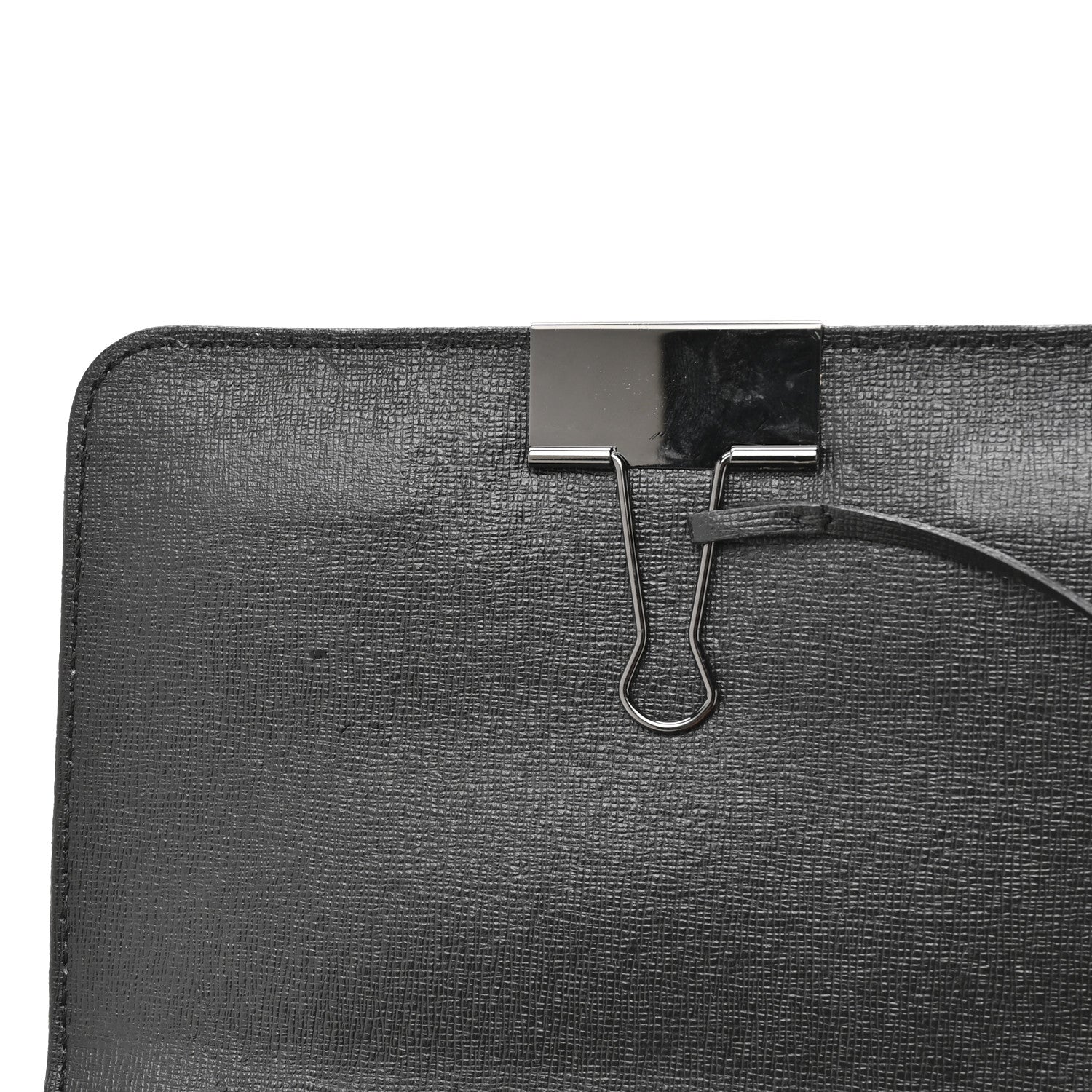 Off-White Saffiano Striped Mini Diag Binder Clip Bag Black White Yellow 11 of 13