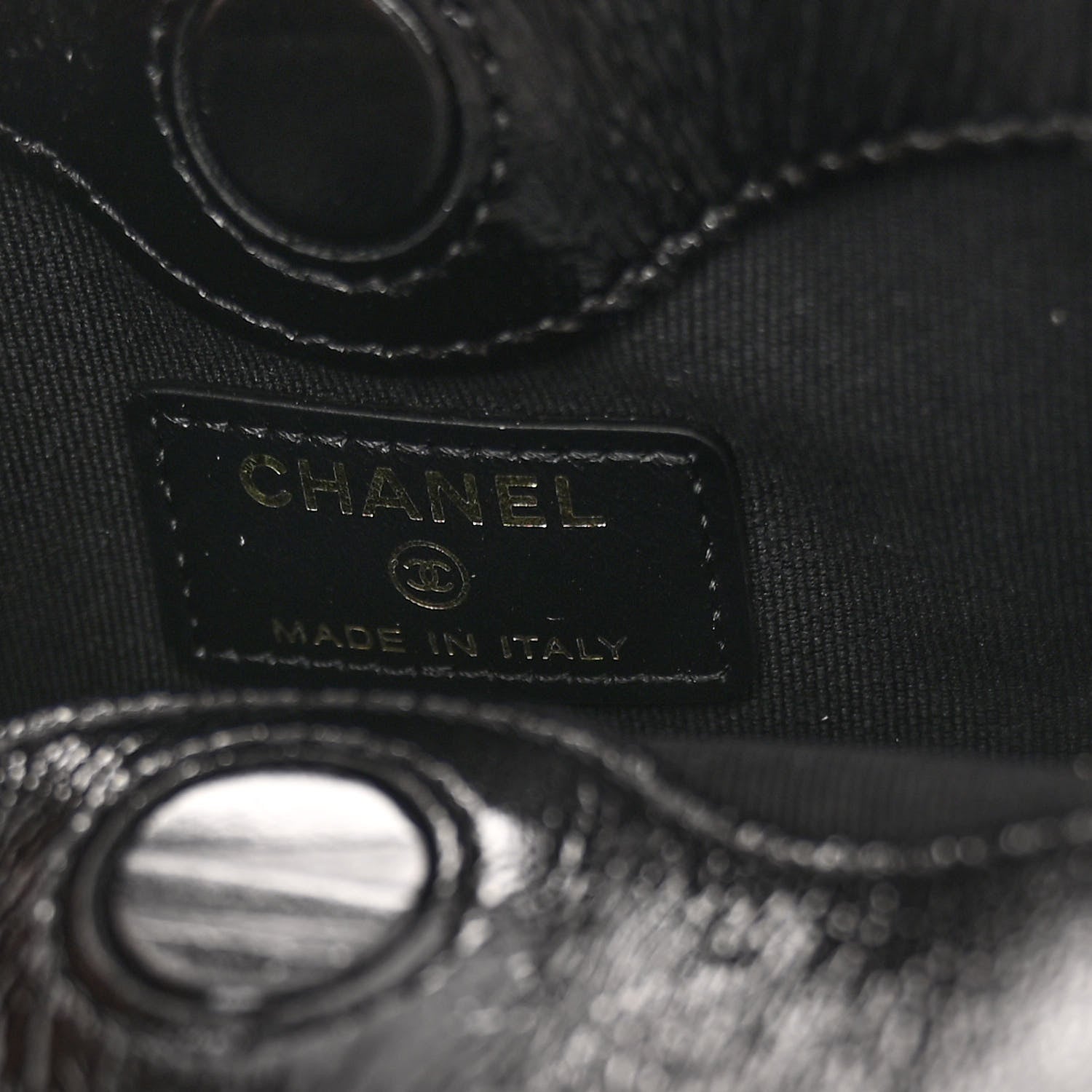 Chanel Shiny Lambskin Quilted Micro 31 Clutch With Chain Black 6 of 11