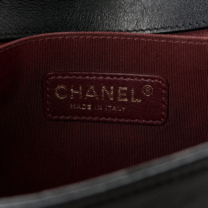 Chanel Goat Hair Medium Celtic Boy Flap Black 6 of 10