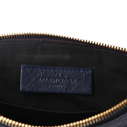 Balenciaga Agneau Giant 12 Gold Hardware Pouch Clutch Bleu Obscur 6 of 7
