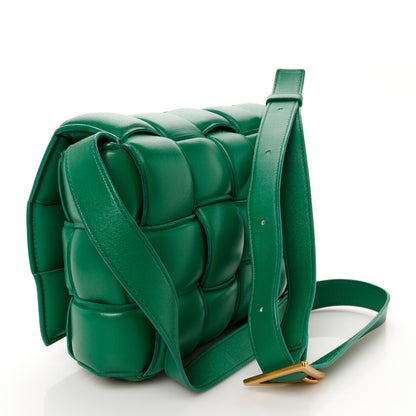 Bottega Veneta Lambskin Maxi Intrecciato Padded Cassette Crossbody Bag Racing Green 3 of 13