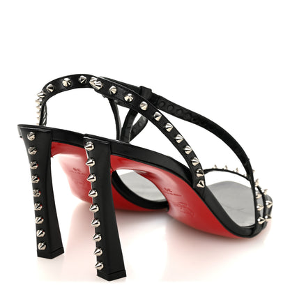 Christian Louboutin Nappa Rosa Condorapik 85 Spike Sandals 39 Black 5 of 7