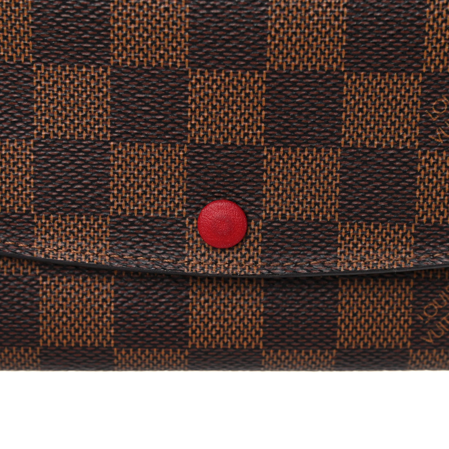 Damier Ebene Emilie Wallet Red