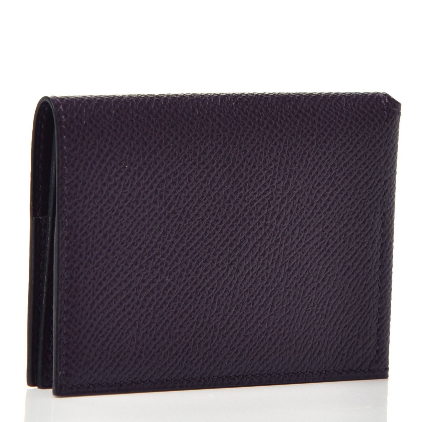 Epsom Guernesey Card Case Raisin