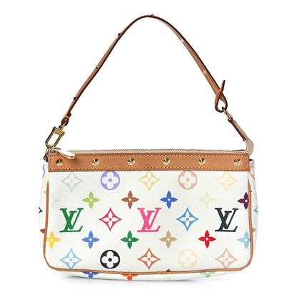 Louis Vuitton Monogram Multicolor Pochette Accessories White 1 of 9