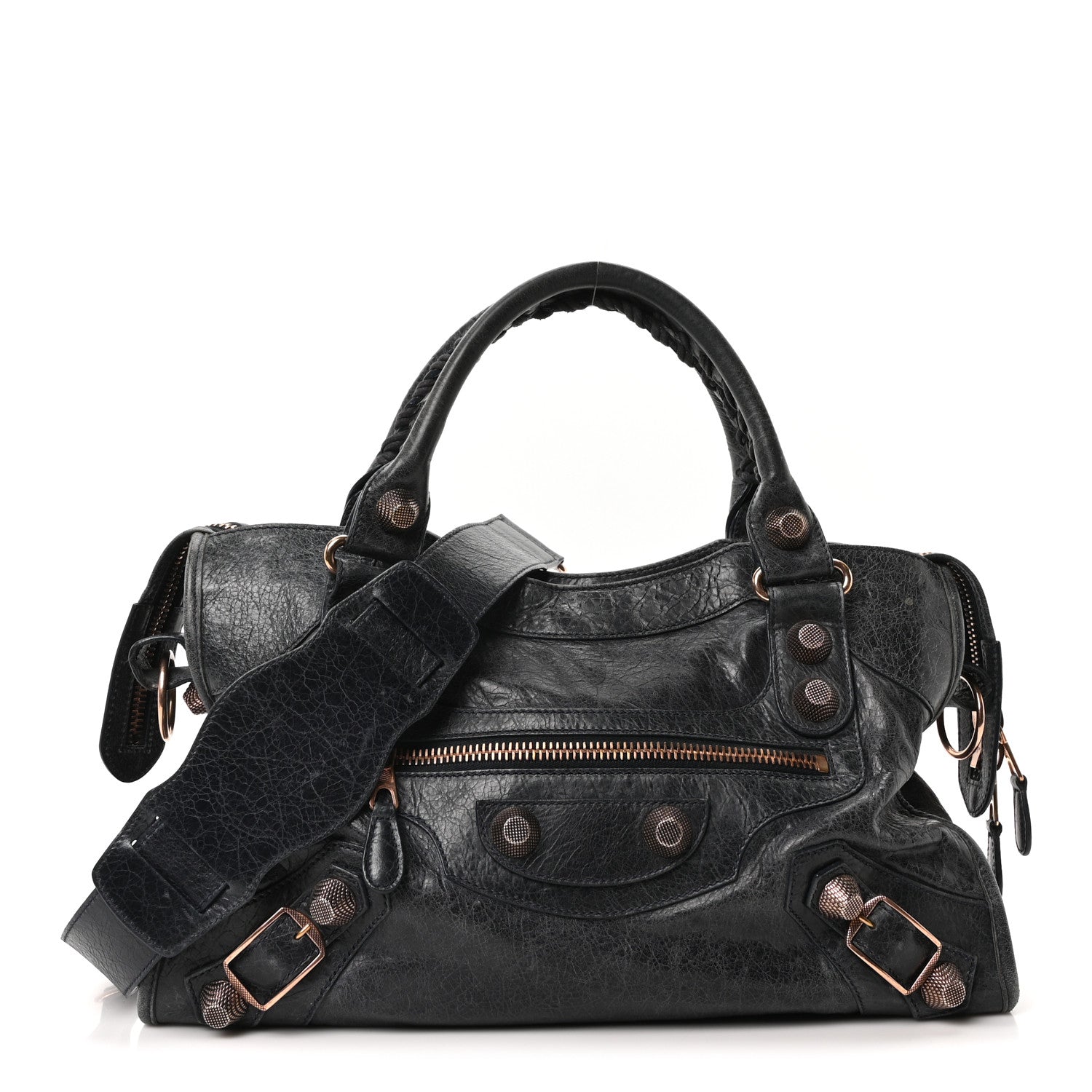 Balenciaga Agneau Giant 21 Rose Gold Hardware City Dark Night 1 of 11