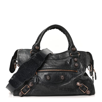 Balenciaga Agneau Giant 21 Rose Gold Hardware City Dark Night 1 of 11