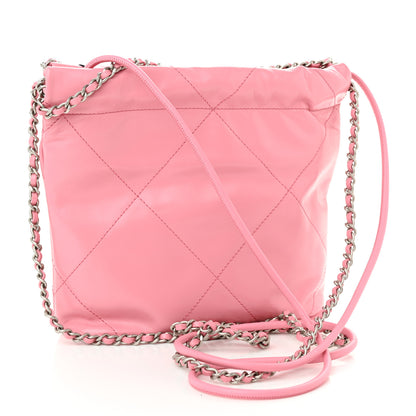 Chanel Shiny Calfskin Quilted Mini Chanel 22 Pink 3 of 10