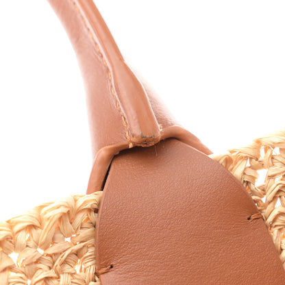 Christian Louboutin Raffia Calfskin Mini By My Side Tote Natural Cuoio 10 of 10