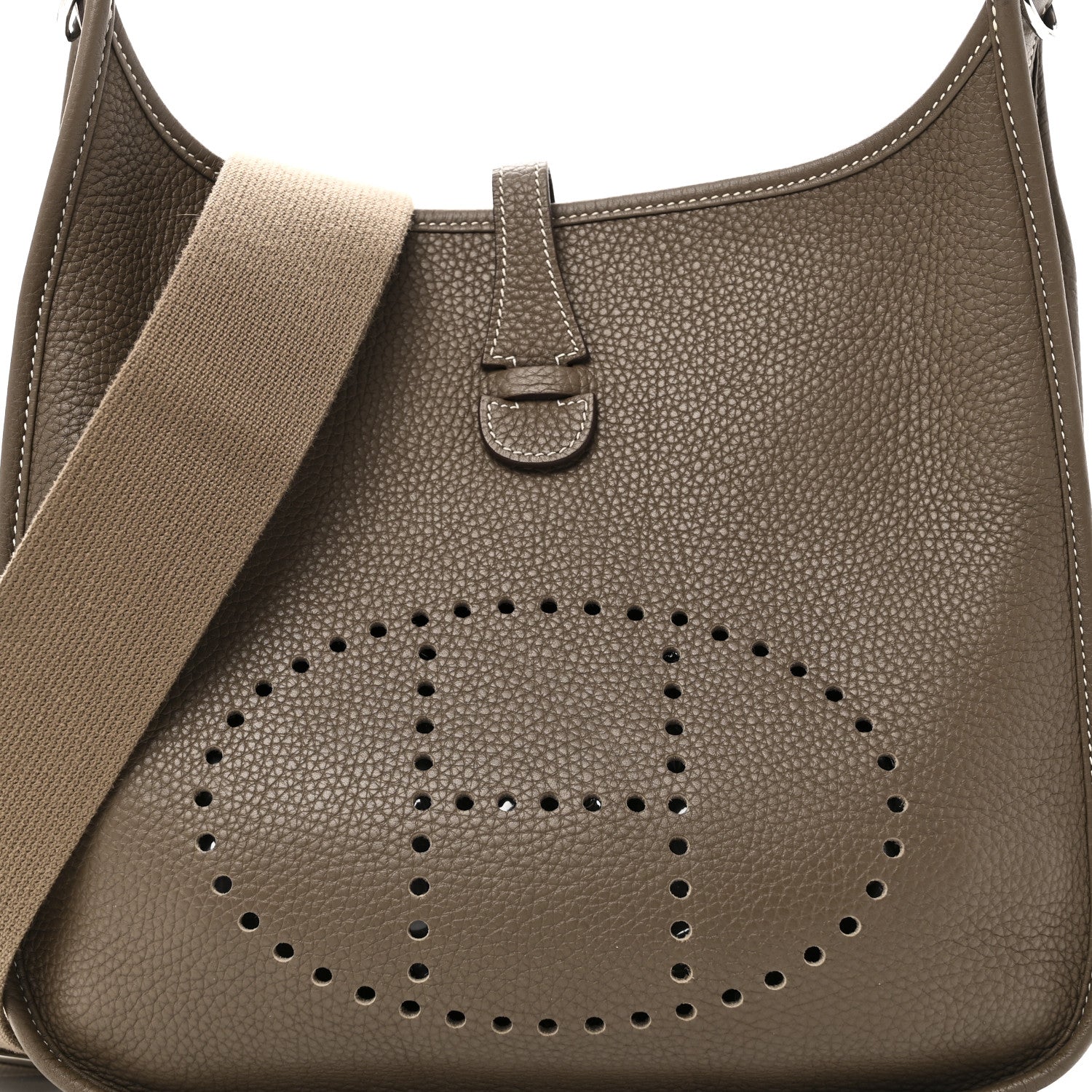 Hermes Taurillon Clemence Evelyne III PM Etoupe 8 of 10