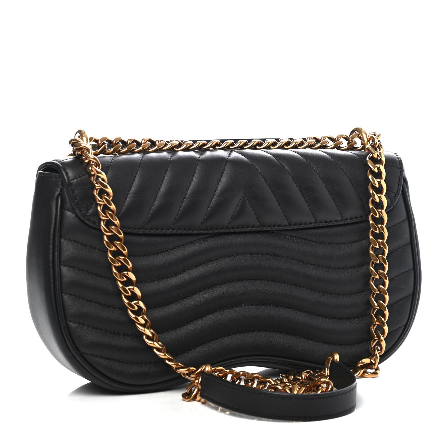 Calfskin New Wave Chain MM Black
