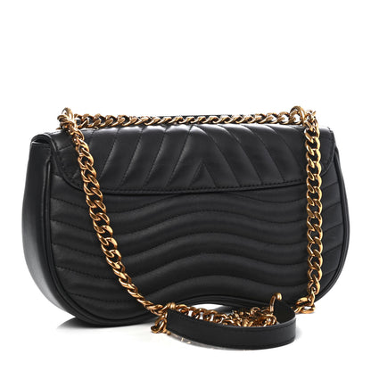 Louis Vuitton Calfskin New Wave Chain MM Black 2 of 4