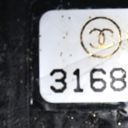 Chanel Caviar Fabric Foldable Tote Bag With Chain Black Multicolor 10 of 14